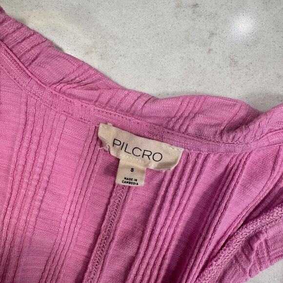 Pilcro Scoop Neck Tank Women’s Small Pink Cotton-Modal Y2K Balletcore Coquette - Picture 13 of 16